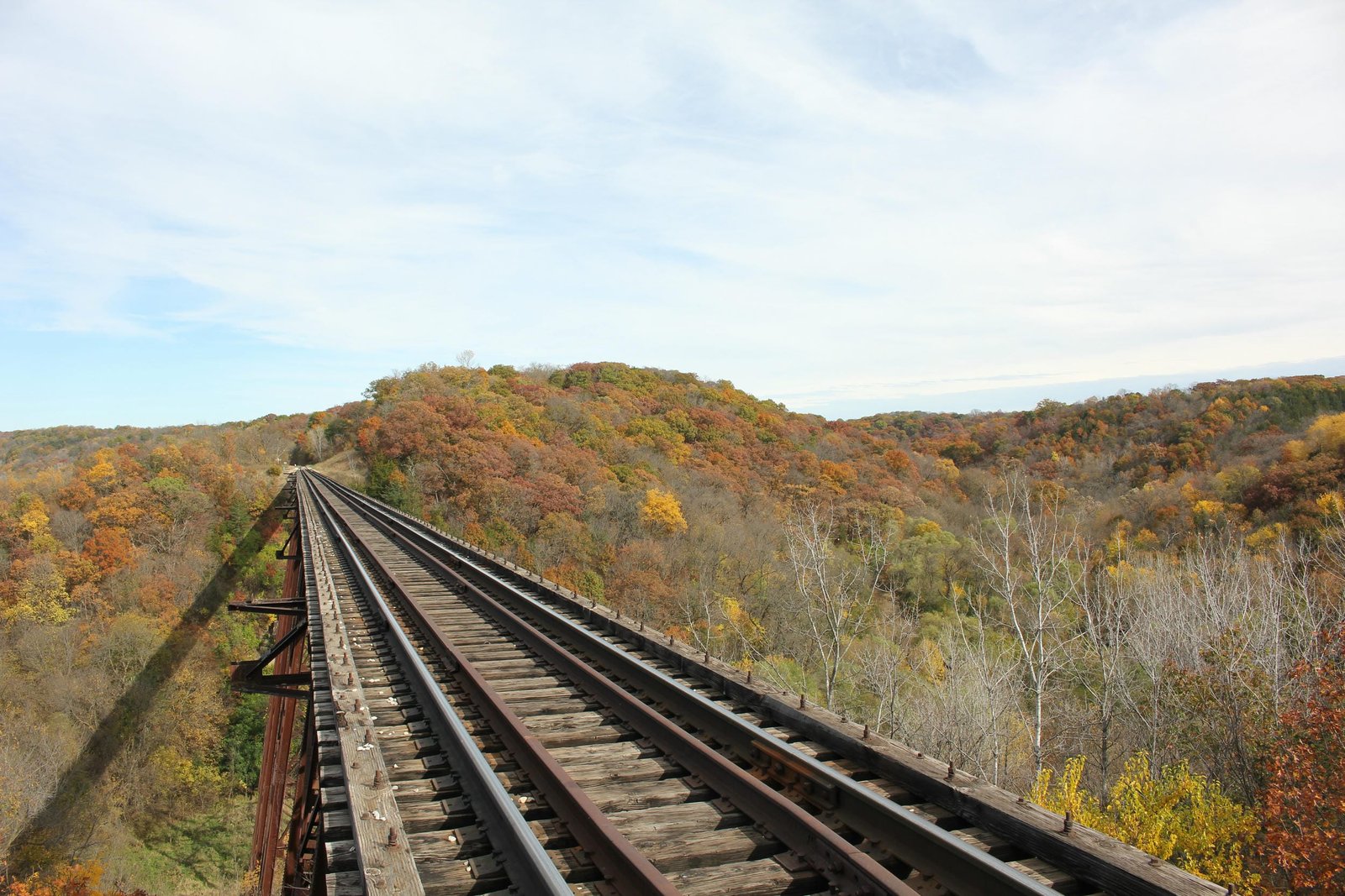 Looking north
